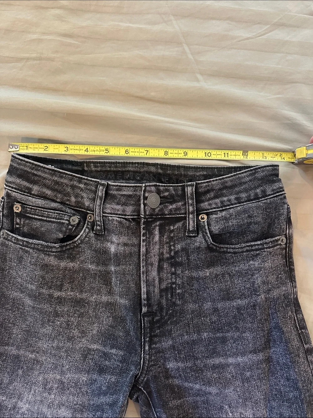 American Eagle Outfitters Black Washed Skinny Jeans